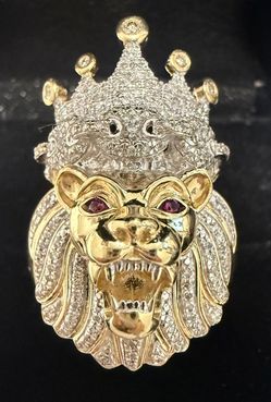 10 KT Lion Ring