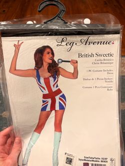 Leg Avenue British Sweetie Costume Dress XS