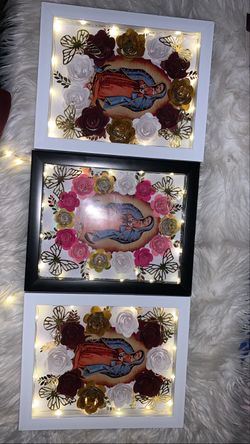 Virgen  Mary Shadow Box 