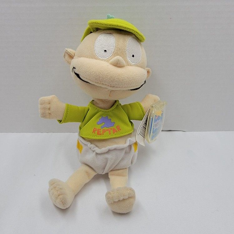 1999 Vintage Rugrats Tommy Pickles 9" Bean Bag Plush Star Mattel Nickelodeon