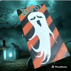 👻NEW Ghost Halloween Painting Wall Hanging 