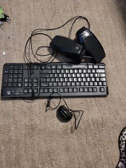 Computer Keyboard,  Speakers,  Camera