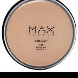 Max Factor Pan Cake Water Activated Foundation 101 Natural No. 2-1.7 Oz RETAIL $250