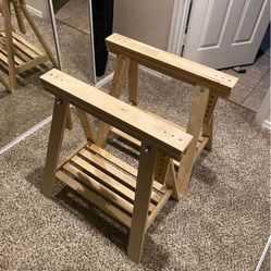 IKEA Birch Wood Mitchback Adjustable Desk Legs
