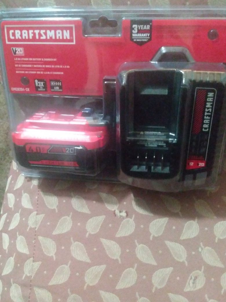 Craftsman Battery And Charger New
