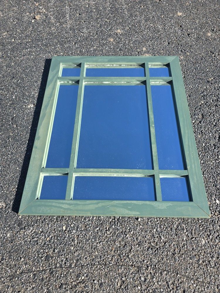 Green trim mirror