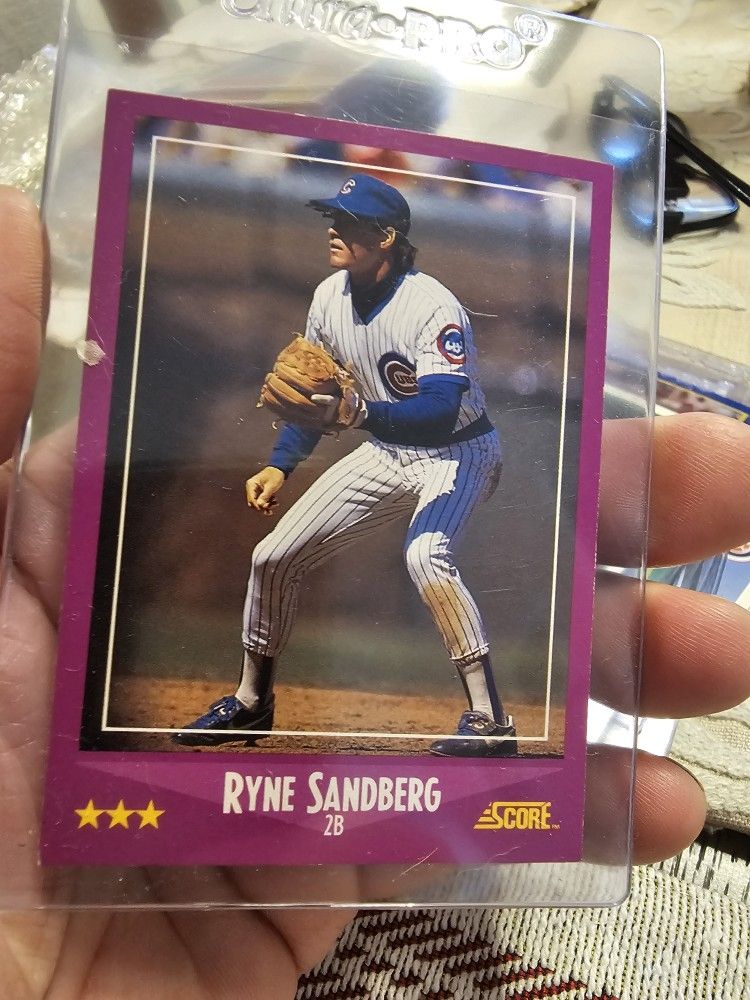 Ryne Sandberg Chicago Cubs Legend Baseball Cards Lot 