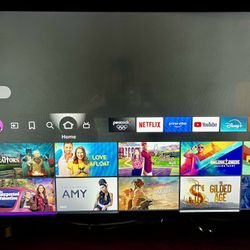 Flat Screen Smart TV 43” With Stand And Remote