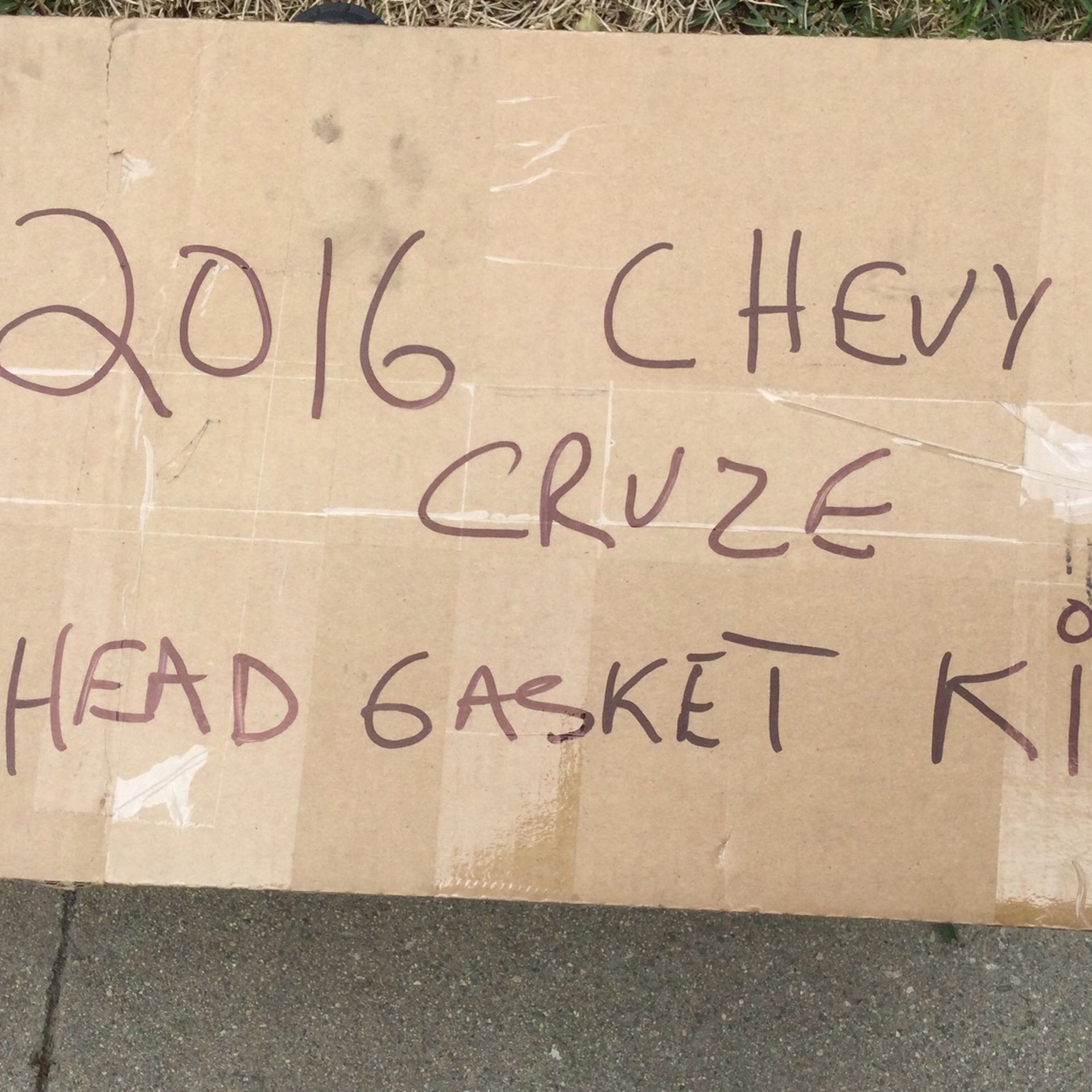 2016 Chevy Cruze  Engine Gasket  Kit (NEW)