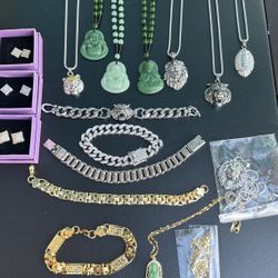 Men’s Jewelry  Rings Necklace Earrings NEW