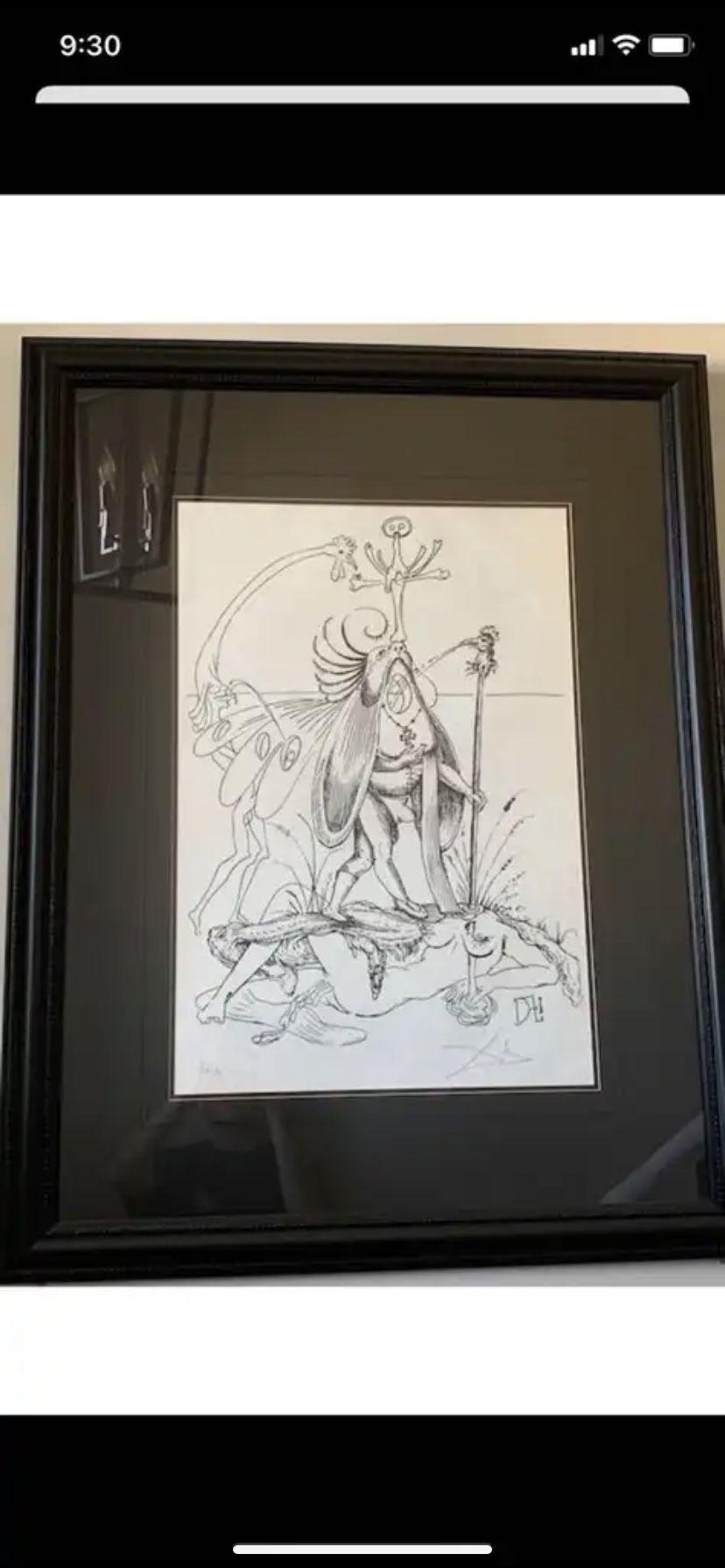 Salvador Dali SIGNED Lithograph “Rooster” (1973)