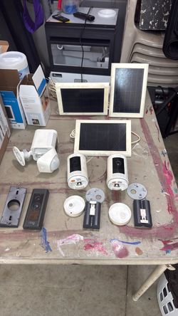 Ring Security Camera Lot with Solar Panels
