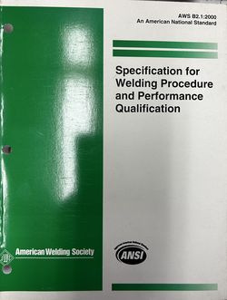AWS B2.1 Specification For Welding Procedure And Performance Qualification 2000 Ed.