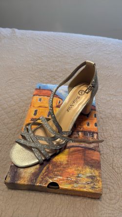 Bella Vita Gold Rhinestone Strappy Heeled Sandal