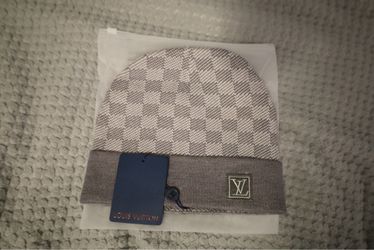Grey Knit Beanie Hat