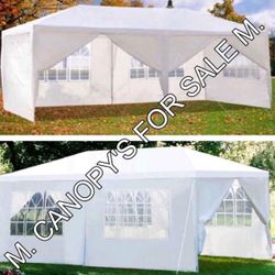 10x20  Canopy with 6 Sidewalls and Windows, Outdoor Instant Canopy Tent for Parties