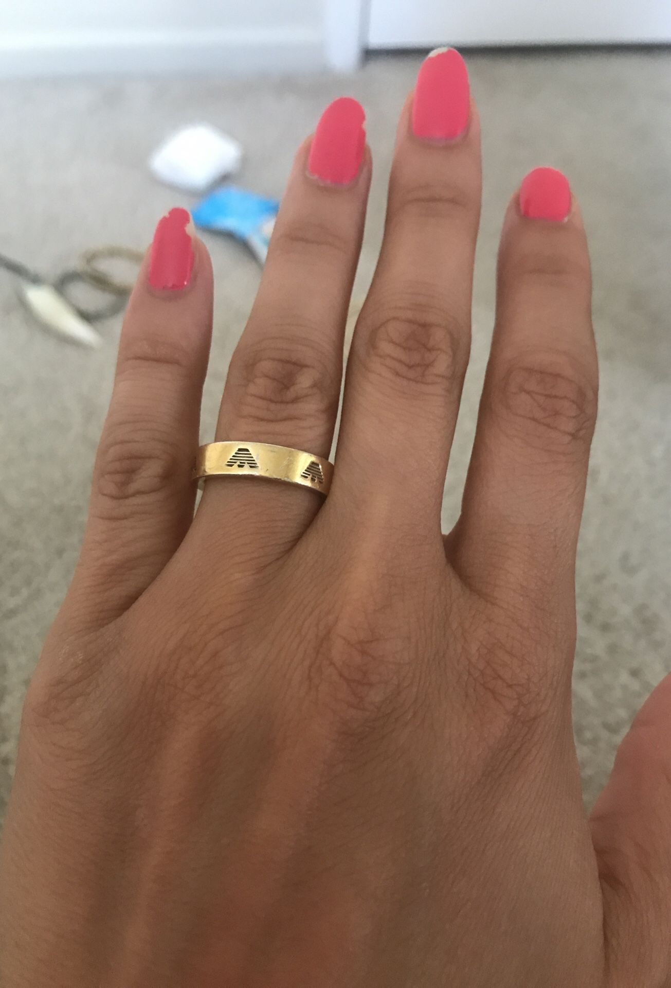 Armani brand original looks like a gold ring