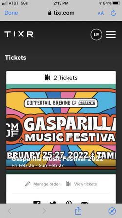 Gasparilla music festival tickets