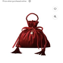 Silk Pouches With a “pearl” Charm 