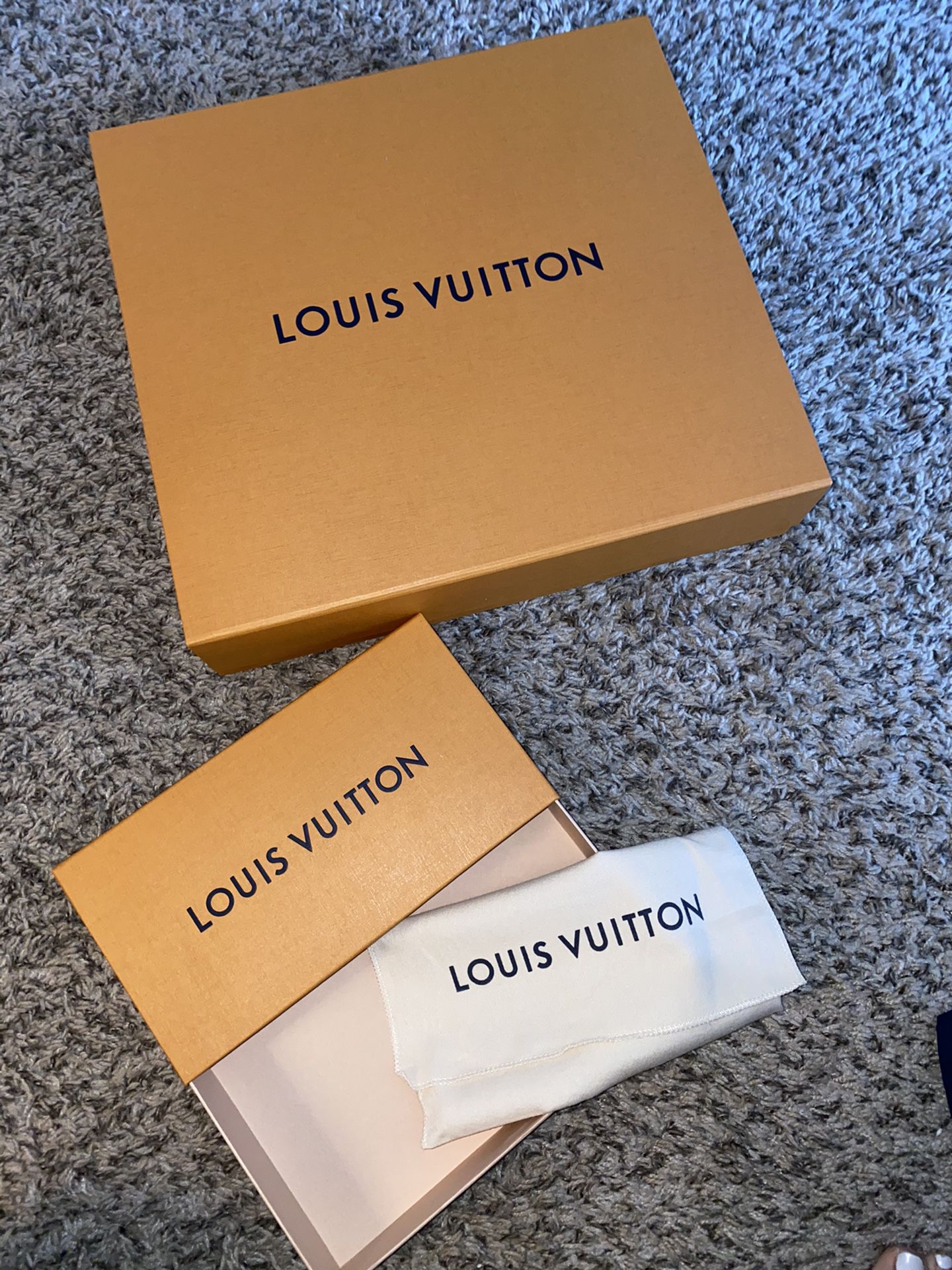 Louis Vuitton medium box, shopping bag and dust cover “NEW” for Sale in Oak  Glen, CA - OfferUp