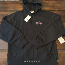 FW24 Supreme Jordan Hooded Sweatshirt Black 