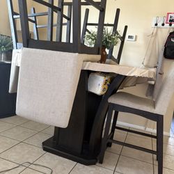 Round Glass Dinning Table 