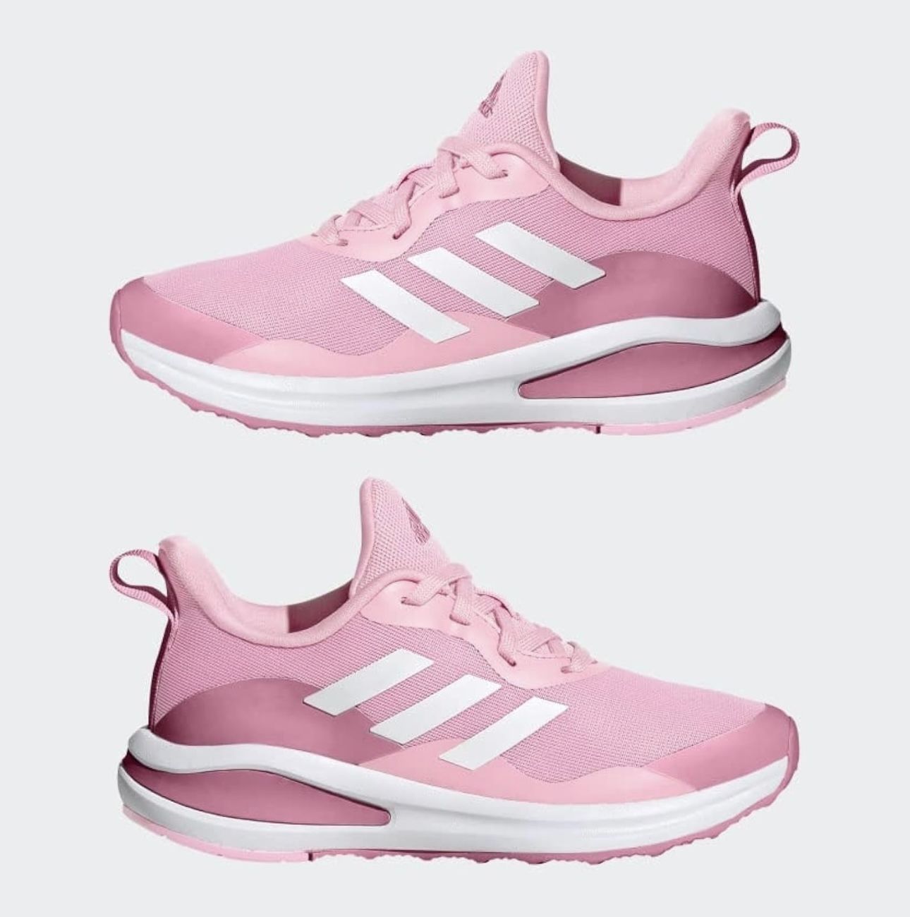 adidas Fortarun Running Shoe, Clear Pink/White/Rose Tone, 6 US Unisex Big Kid