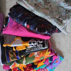 Sewing FABRIC Print Colors Floral, Geometric Designs