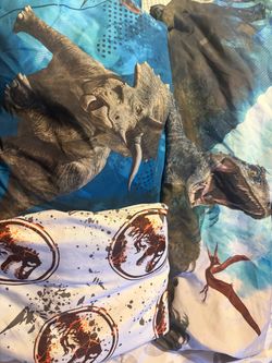 Jurassic work sheet set full size