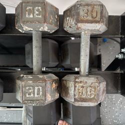 Set Of 2 30 Lbs Dumbbell