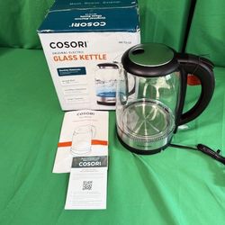 New, Firm, Cosori Electric Kettle, 1.7L Tea Kettle &amp; Hot Water Boiler For Coffee & Tea, w/Automatic Shut Off, Black, 1500W