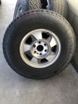 Nokian Potiiva A/T 235/85/R16 Chevy Silverado wheel and tire Each Sold Separately 1 Available In This Size