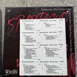 Spartacus Khachaturian White Label Promo LP (4 Records) Album Vinyl