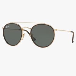 Ray-Ban RB3647N Double Bridge Round Sunglasses 