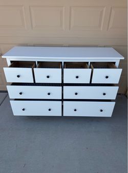 White 8 Drawers