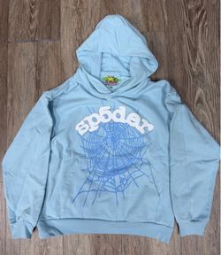 Baby blue spider hoodie