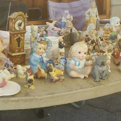 assorted ceramic figurines and figurines