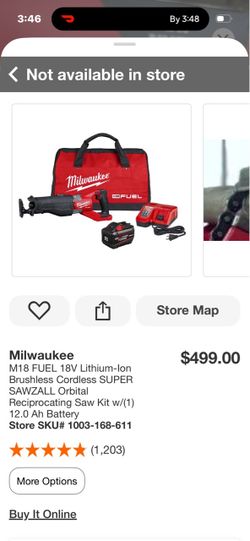 M18 Milwaukee Fuel Sawzall