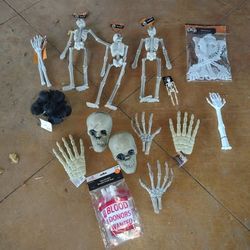Halloween Skeleton Decor Bundle - Skeletons, Skulls + Hands