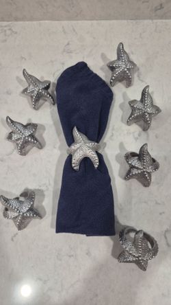 Starfish Napkin Ring, 8 count