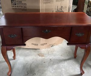 Cherry vanity/desk/console table