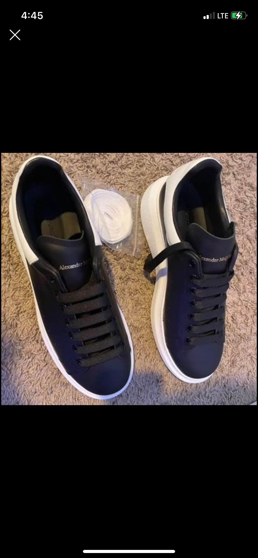Alexander McQueen Black And White Size 11