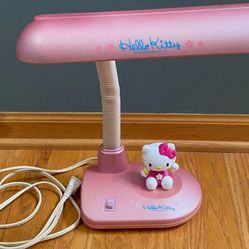 Vintage Sanrio Hello Kitty Pink Table Desk Lamp Light