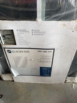 FRAMELESS MIRROR 30”x36”   Glacier bay