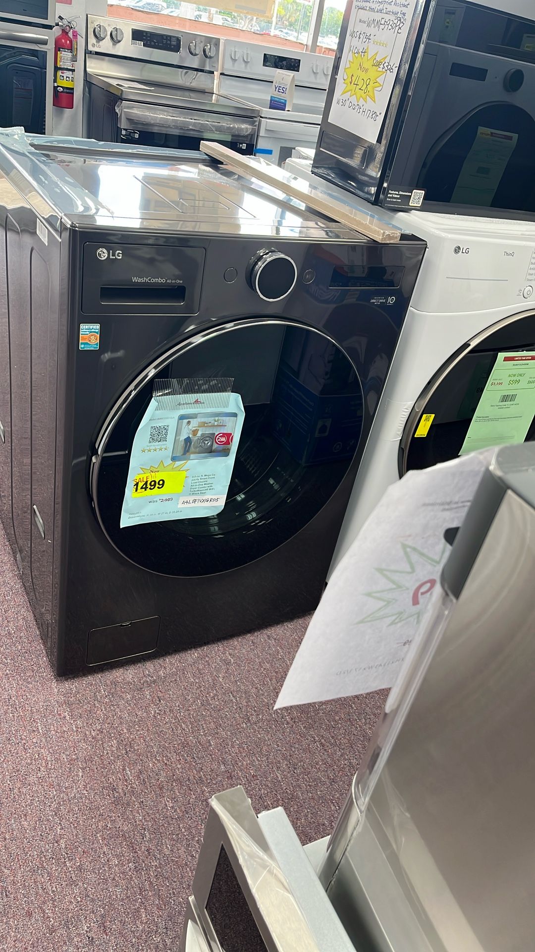 Washer And Dryer Combo All In One New Open Box
