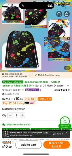 Glow Party Goodie Bags (10)