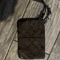 Authentic Coach  Wristlet 