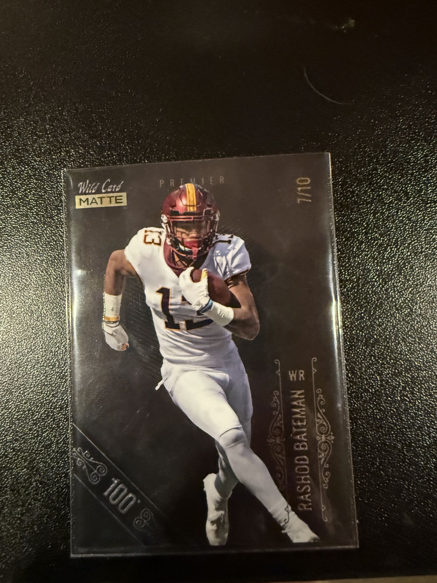 Rashad Bateman Wild card Matte rookie card numbered 7/10