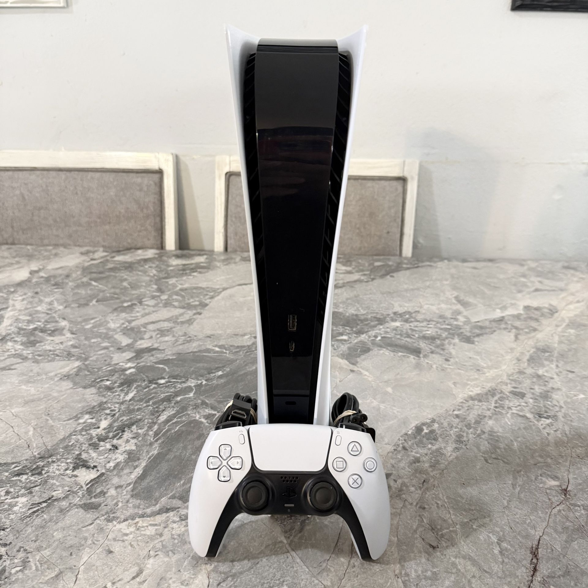 Ps5 Digital Edition with Controller and Cables 