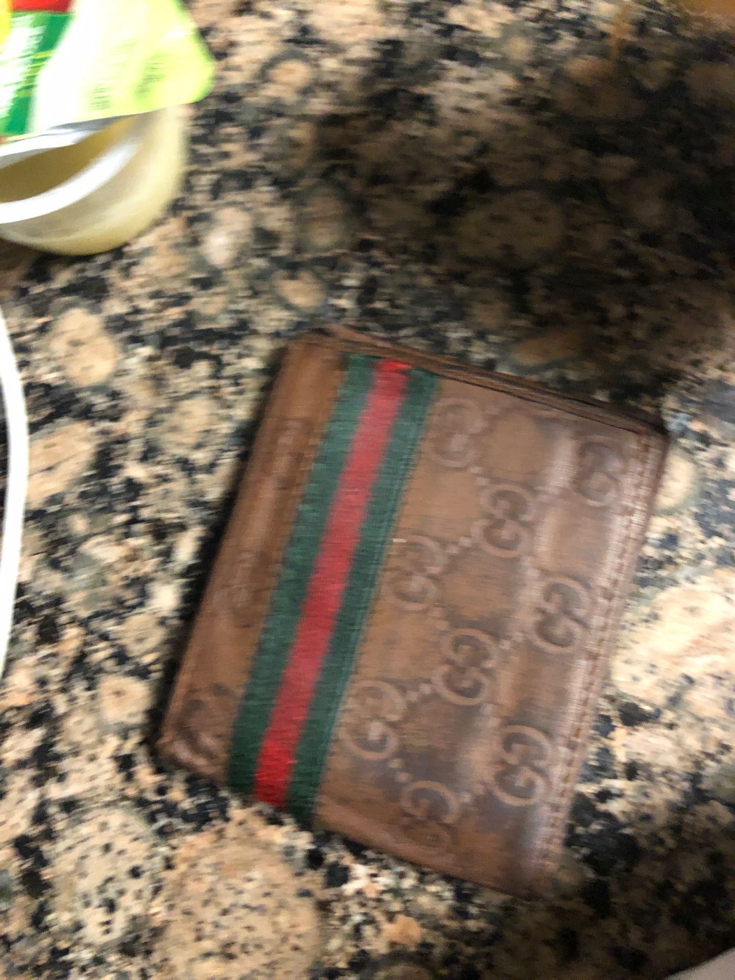 Supreme Gucci wallet,,, real authentication # inside wallet